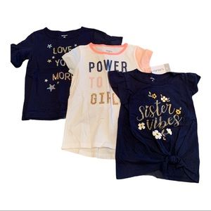 NEW Carter’s Lot Size 4T Shirt Sleeve Tops